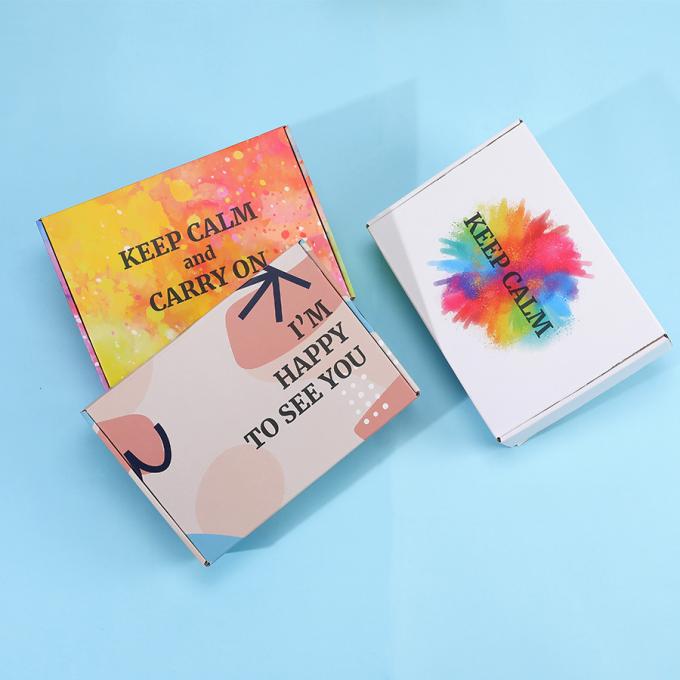 Niestandardowe kolorowe pudełko pocztowe do trwałego opakowania odzieżowego Logo Drukowane i trwały projekt 6