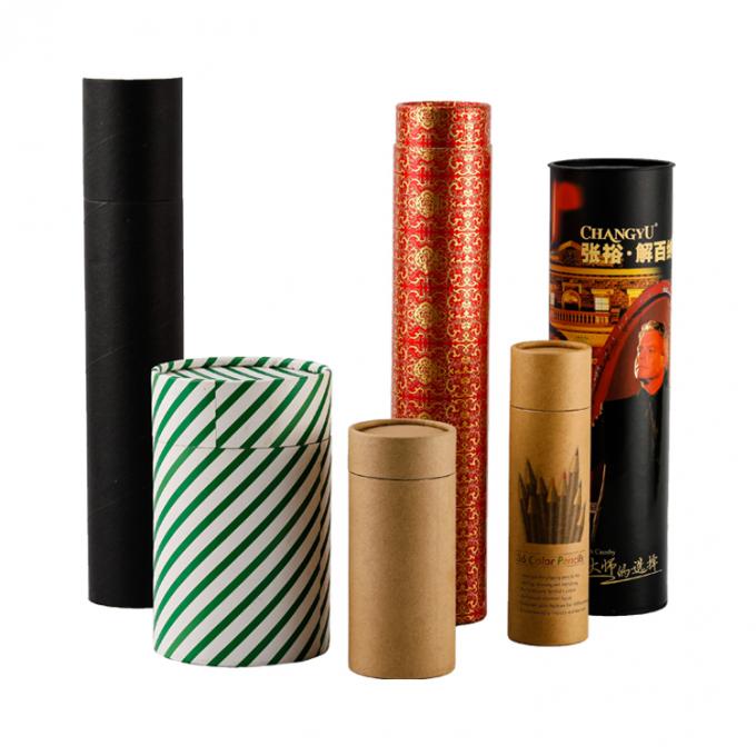CMYK Kolor Pantone Niestandardowy Design Cylinder Paper Tube Packaging Box for Clothing 4