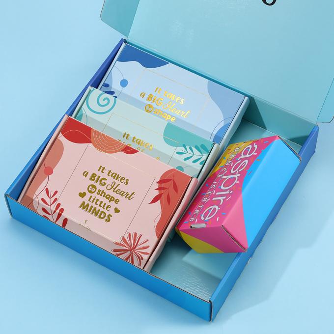 CMYK Niestandardowe papierowe opakowania makijaż Mailer Box Karton Karton Walcowane kosmetyczne pudełka do wysyłki z logo 8