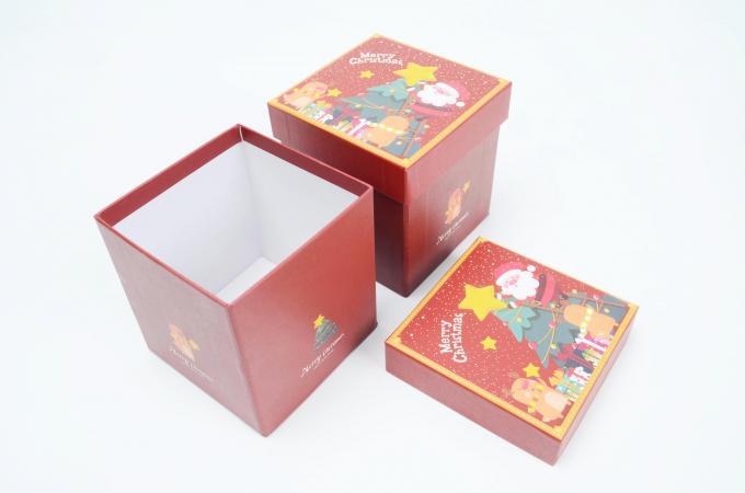 Sprzedaż detaliczna stand box materiał świąteczny opakowanie pudełko podarunkowe z niestandardową papierową pokrywką i podstawą 10