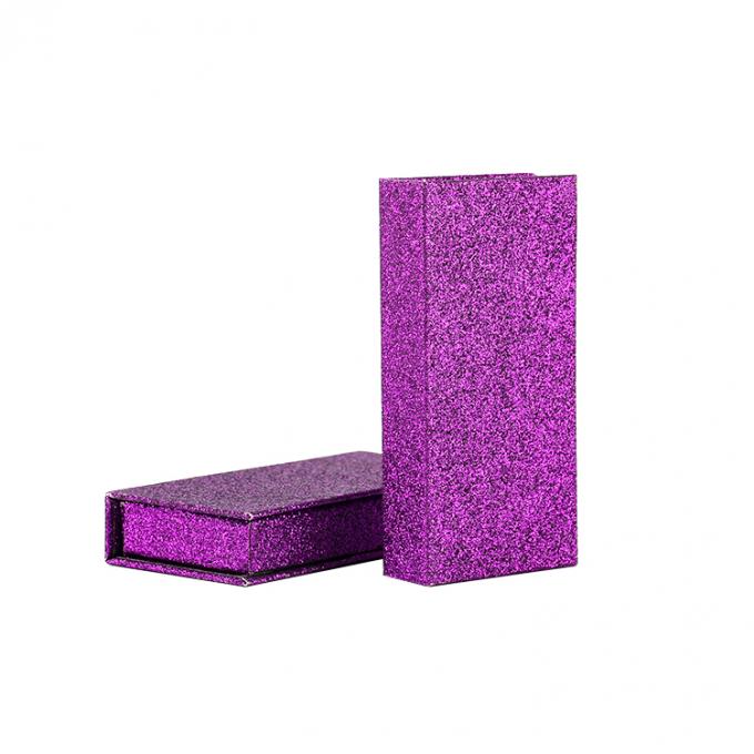 Logo niestandardowe Pink Glitter False Eyelash Retail Stand Box z kartonową strukturą 6