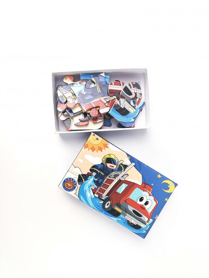 Niestandardowe drukowane pokrywy papieru z kartonu sztabkowego Mat Lamination Puzzles Puzzles Packaging Box 0
