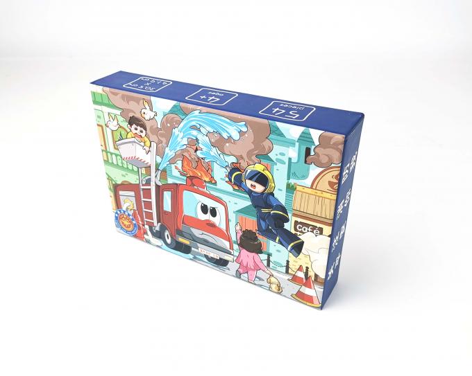 Niestandardowe drukowane pokrywy papieru z kartonu sztabkowego Mat Lamination Puzzles Puzzles Packaging Box 3