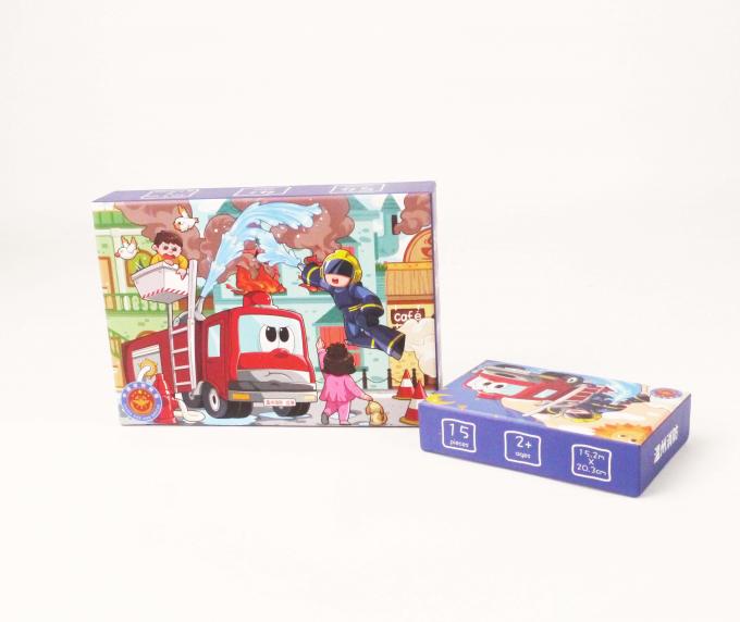 Niestandardowe drukowane pokrywy papieru z kartonu sztabkowego Mat Lamination Puzzles Puzzles Packaging Box 5