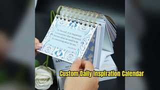 Custom Perpetual Daily Quote Desk Calendar for Inspiration